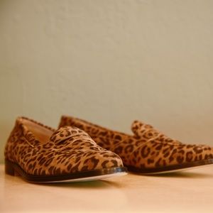Leopard Print Manolo Blahnik Loafers